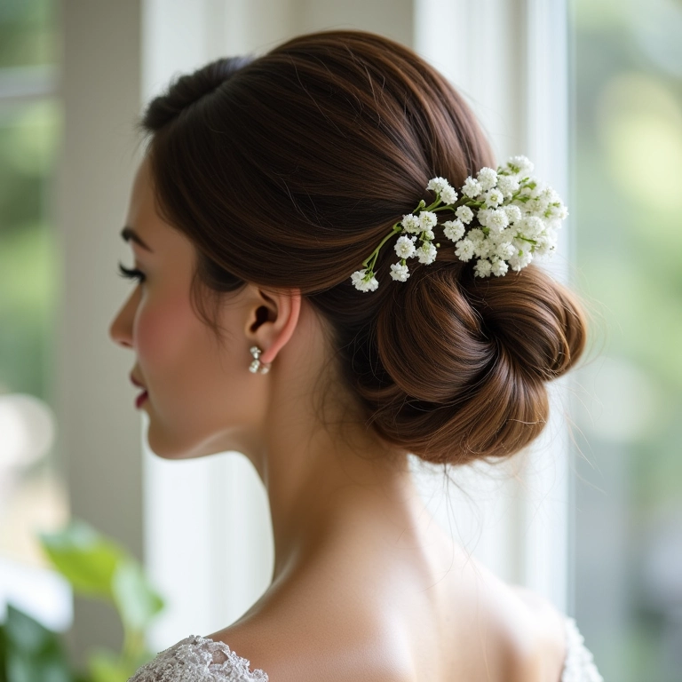 Penteado preso versátil que se adapta a diferentes estilos de noiva.
