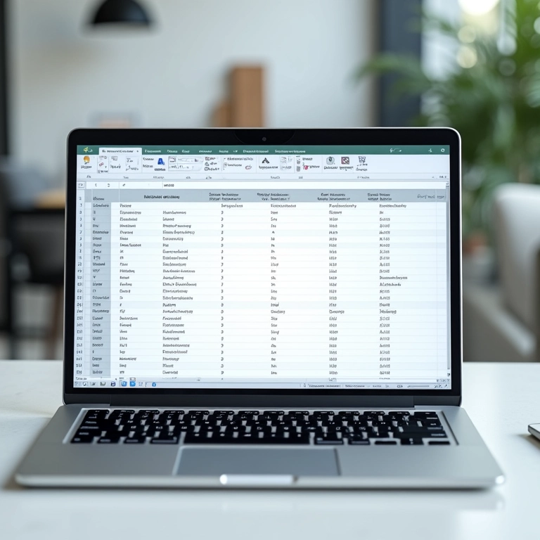 Planilha comparativa de opções de locação de carro para noiva em tela de laptop.