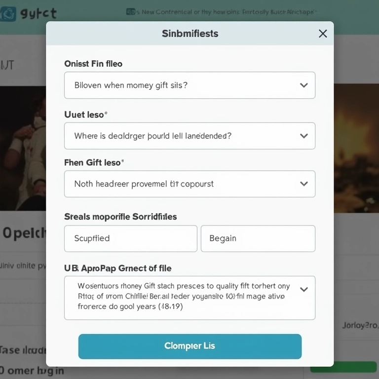 Processo simplificado para convidados contribuírem com presentes em dinheiro online.