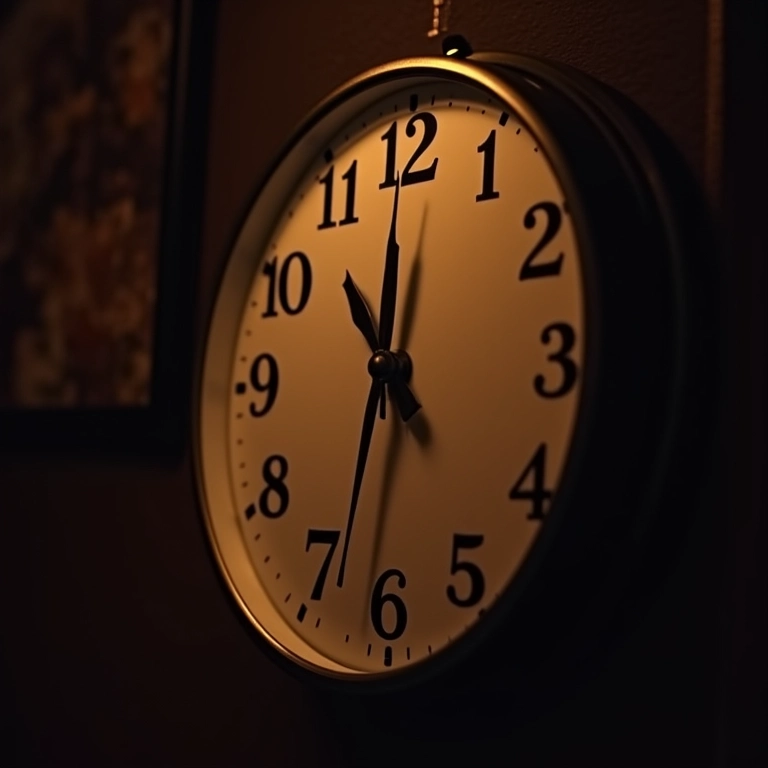 Relógio marcando o horário ideal para começar a after-party.