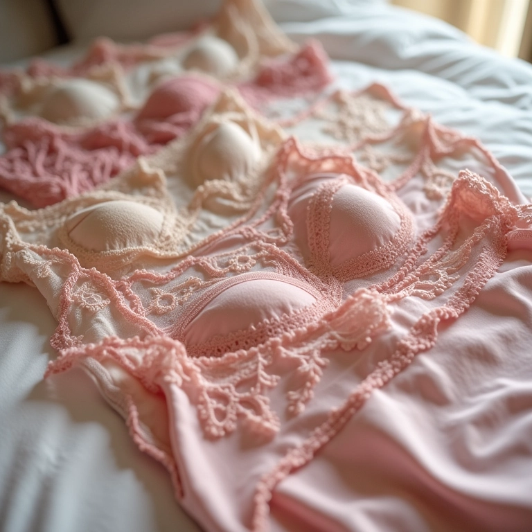 Seleção de lingeries para a noite de núpcias.