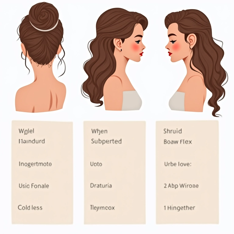 Tabela resumo: penteados para mãe da noiva (coque, meio preso, ondas soltas).