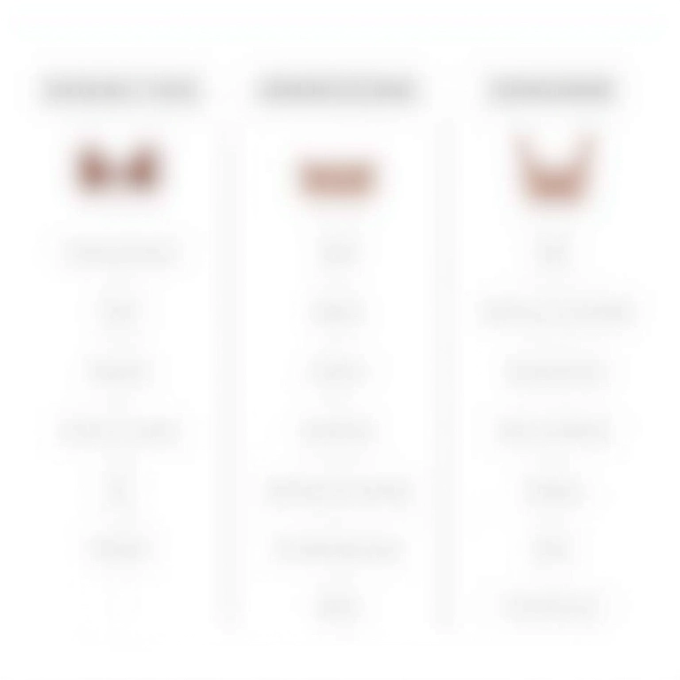 Tabela resumo: sutiã ideal para cada tipo de decote de vestido, guia prático.