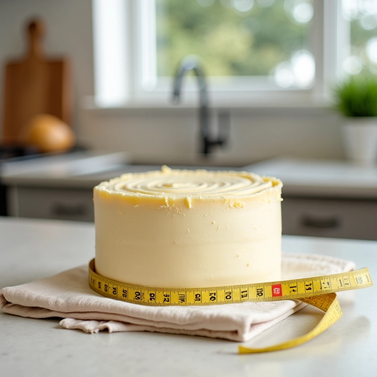 Tamanho ideal de um bolo de pano de prato.