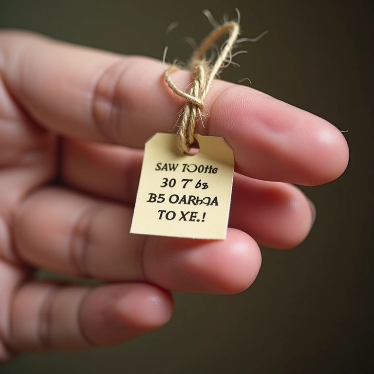 Um laço amarrado no dedo como lembrete do Save the Date.