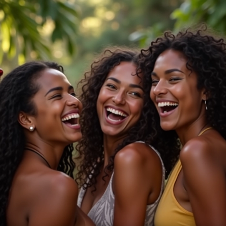 Amigas se divertindo na despedida de solteira