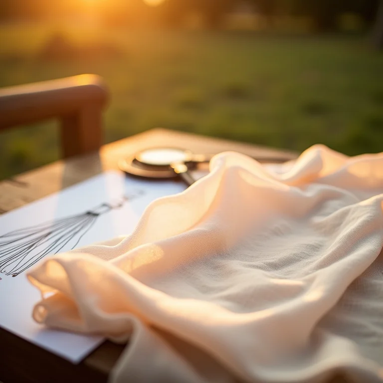 Amostras de tecidos para vestidos de madrinha: chiffon, linho e seda.