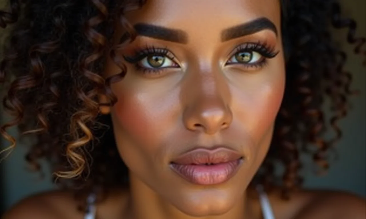 Aplicação de corretivos para iluminar o olhar.