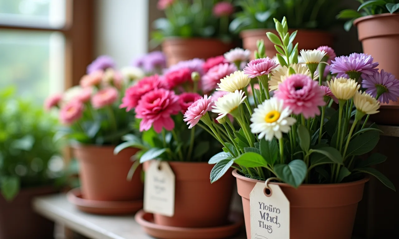 Arranjos de flores plantadas com dicas para casamentos.