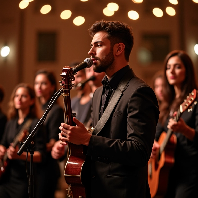 Banda faz audição para casamento no Brasil.