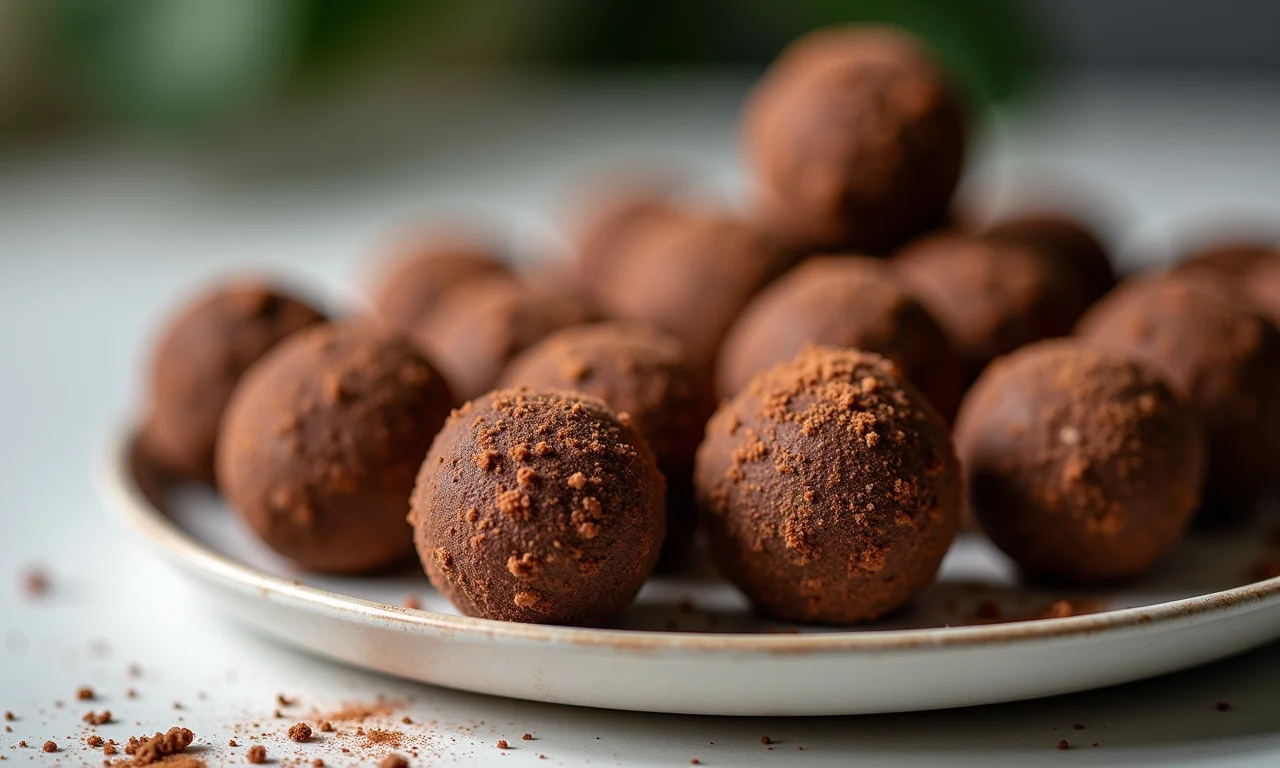 Carrinho de brigadeiro vegano com opções feitas com leite de coco.