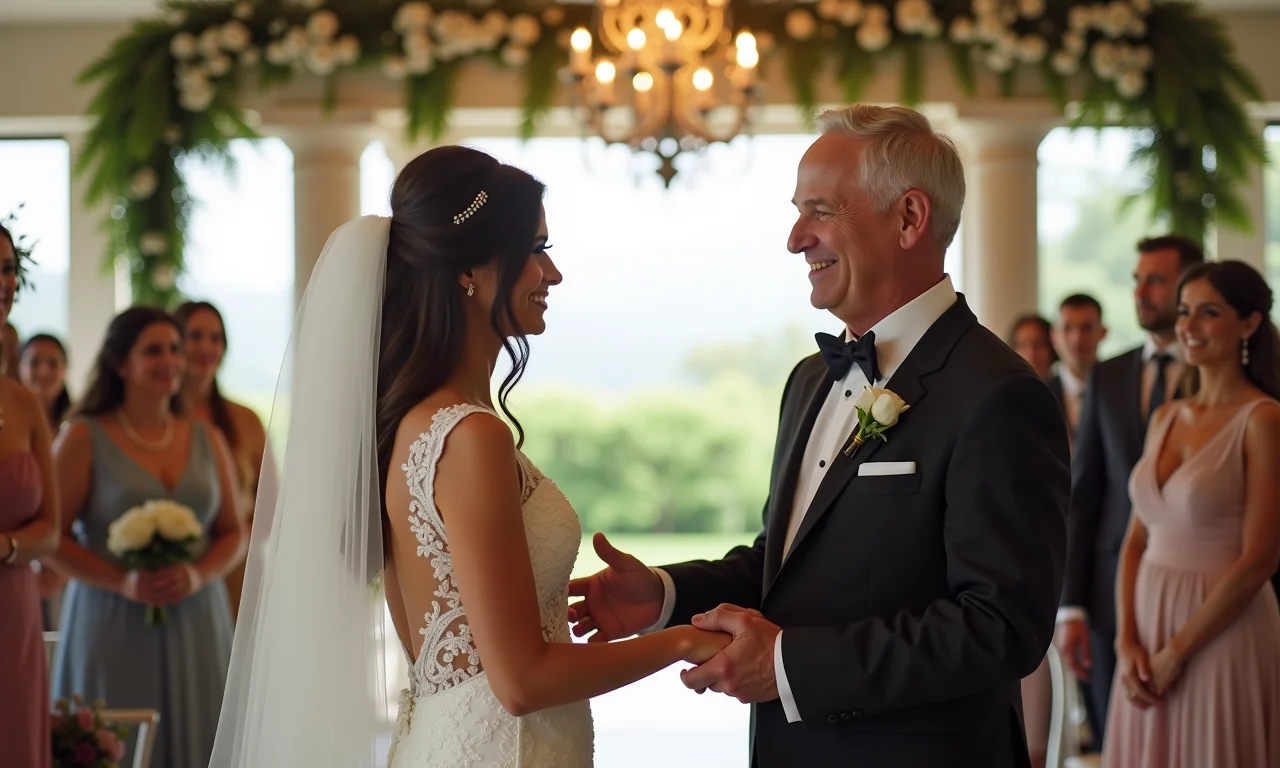 Casamento com número igual de madrinhas e padrinhos, equilibrado e harmonioso.