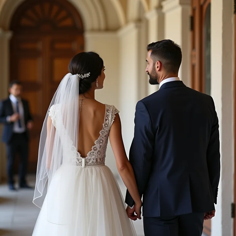 Cerimonialista conduzindo a visita técnica do casamento