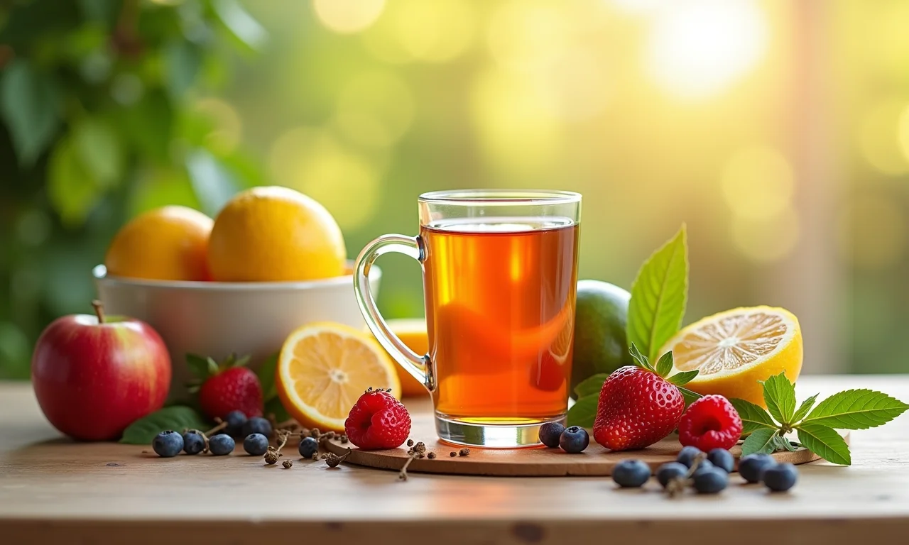 Chá de ervas, frutas frescas e lanches saudáveis que potencializam o relaxamento.