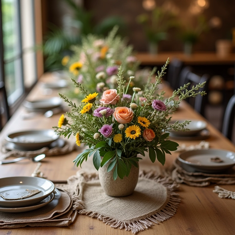 Detalhes campestres e rústicos em casamento de primavera