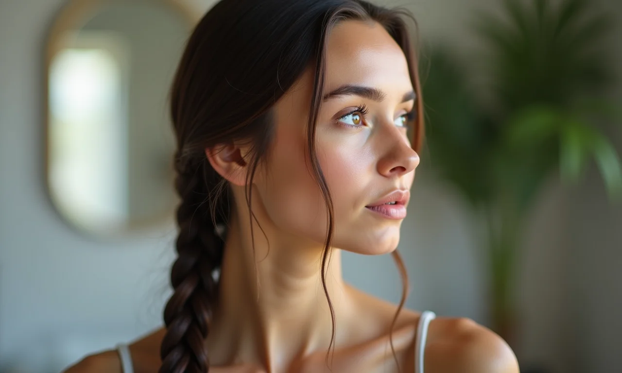 Duração de um penteado com trança embutida.