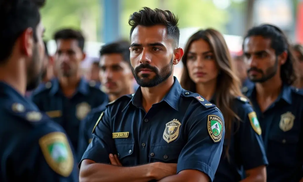 Equipe de segurança de eventos se preparando para garantir a segurança em um grande festival brasileiro.