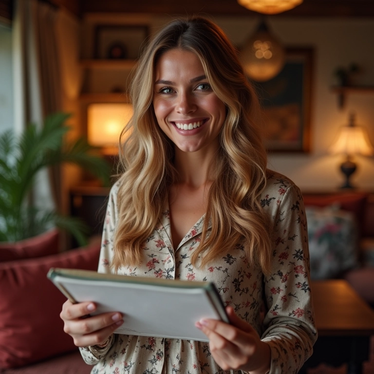 Especialista dando dicas de planejamento de lua de mel em pousada charmosa.