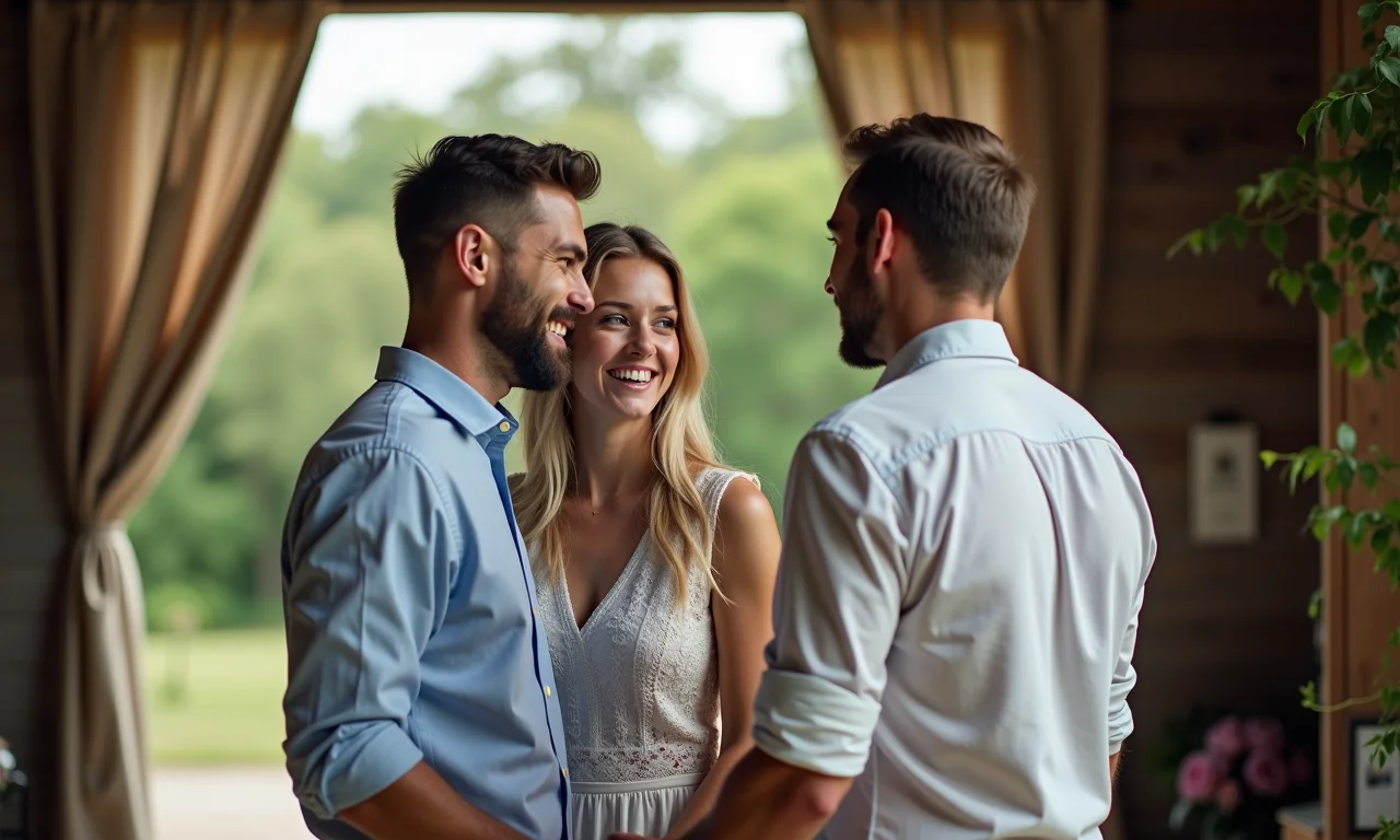 Fotógrafo acalma casal tímido em ensaio.