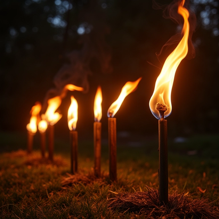 Guia prático: como montar a decoração com tochas no casamento.