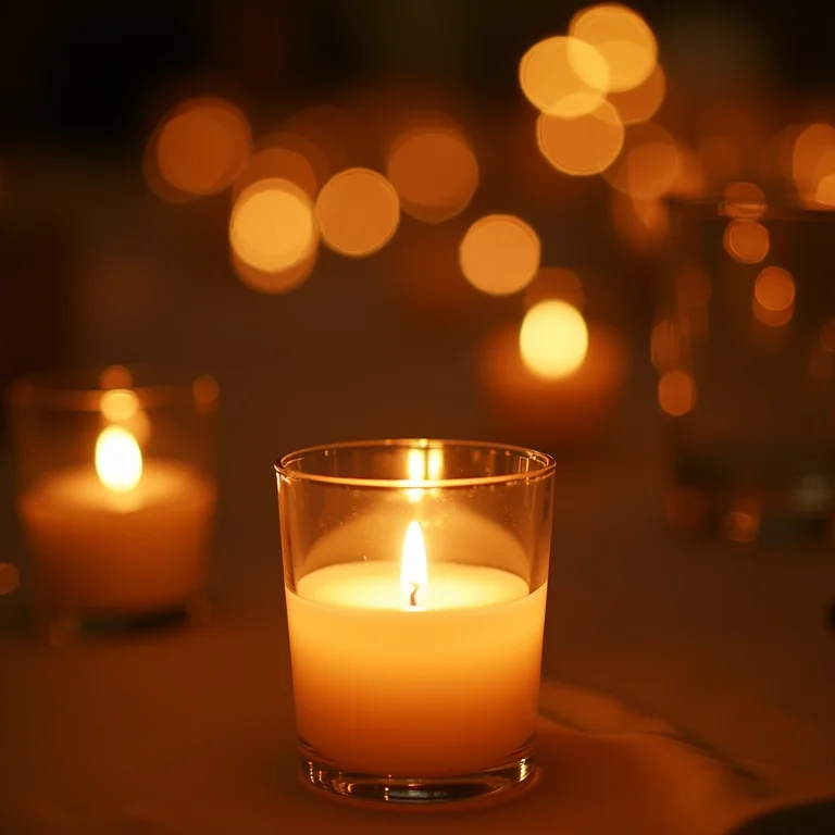 Iluminação estratégica destacando a decoração do casamento.