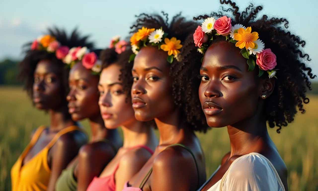 Inspirações de penteados com coroa de flores para diferentes estilos.