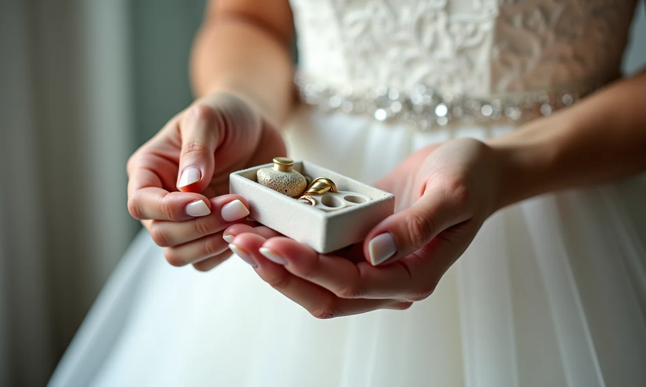 Kit de costura para vestido de noiva, mesmo após o ajuste.