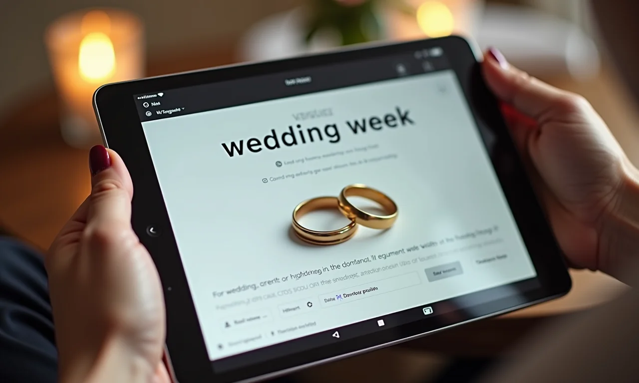 Lista de perguntas frequentes (FAQ) sobre a semana do casamento.