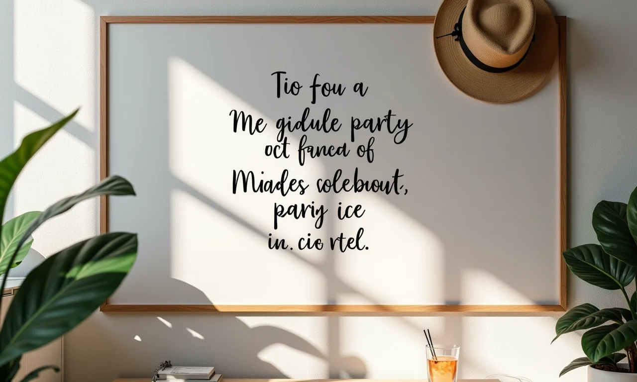 Mood board com frases escritas à mão e palavras-chave.