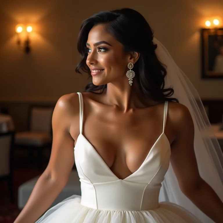 Noiva removendo a capa destacável na recepção do casamento