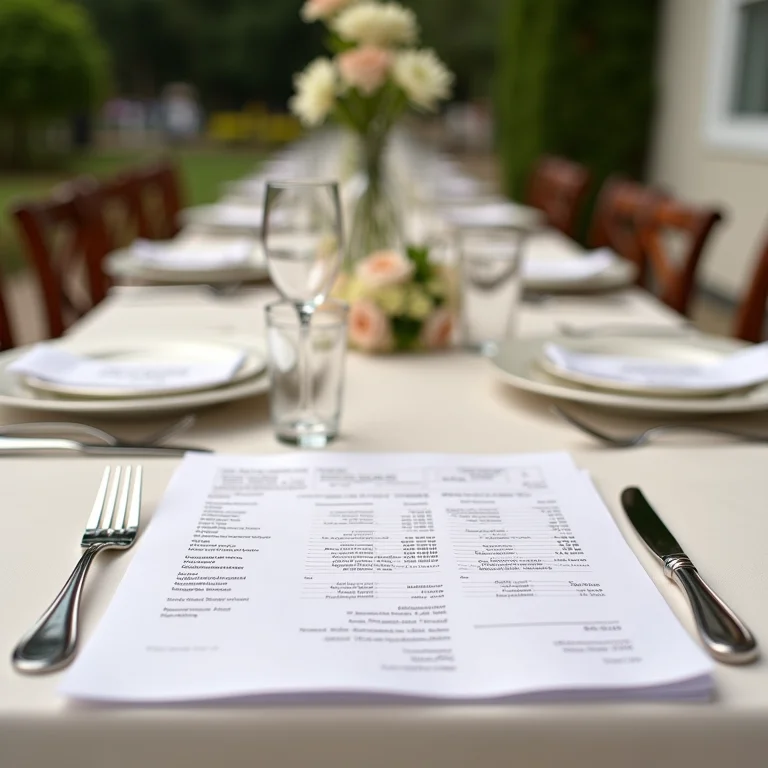 Organização dos gastos com serviços do casamento