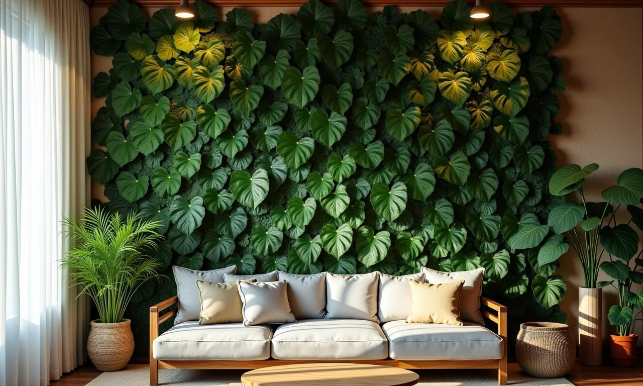 Passo a passo de como fazer um painel de folhagens DIY.