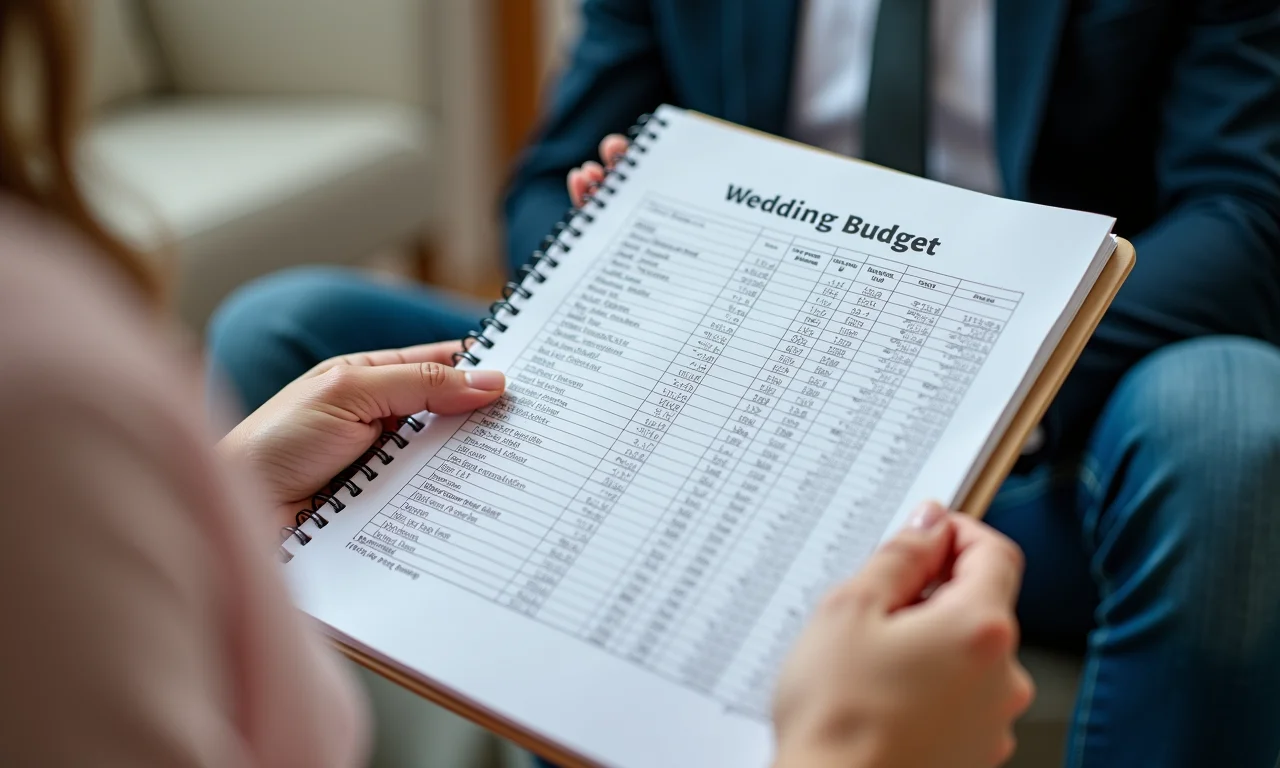 Planilha de orçamento para casamento à distância.