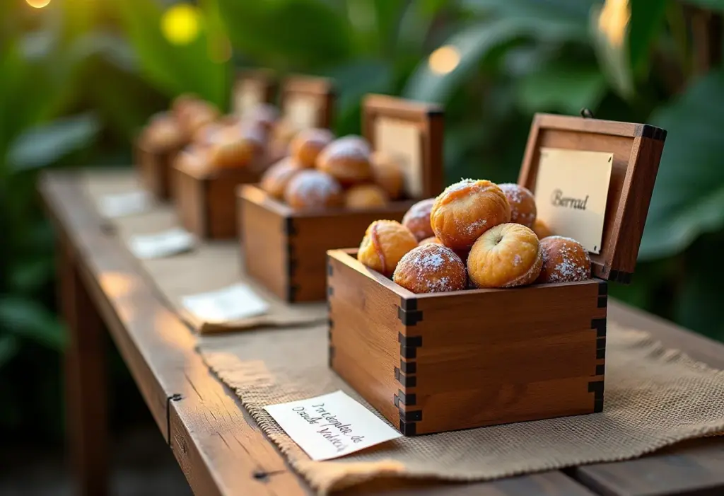Presentes DIY para padrinhos: caixas de madeira com doces brasileiros