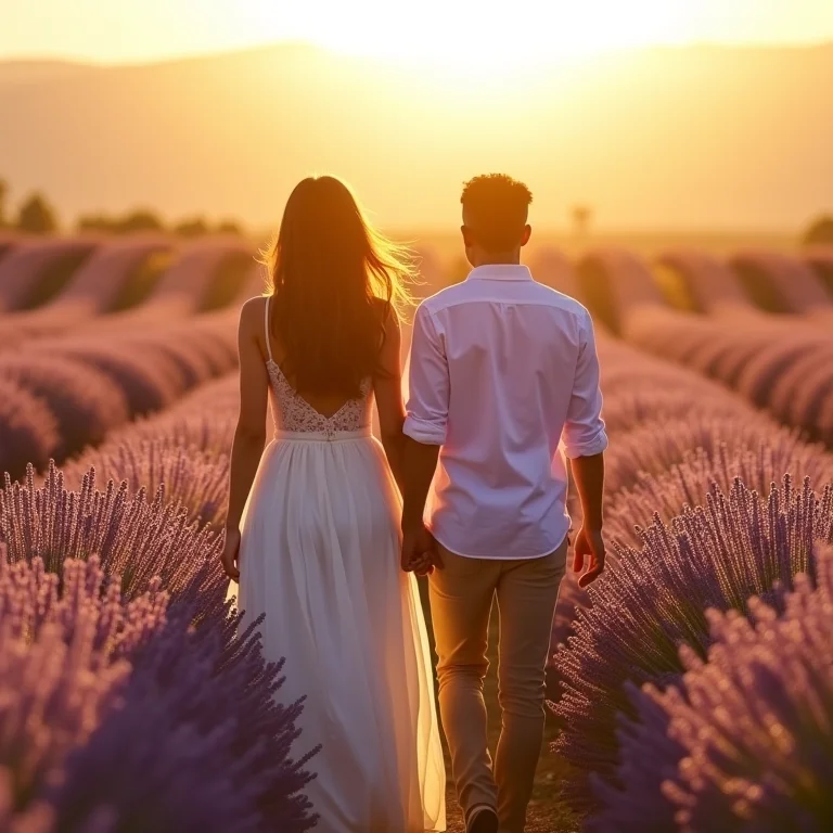 Campos de lavanda em Valensole, França