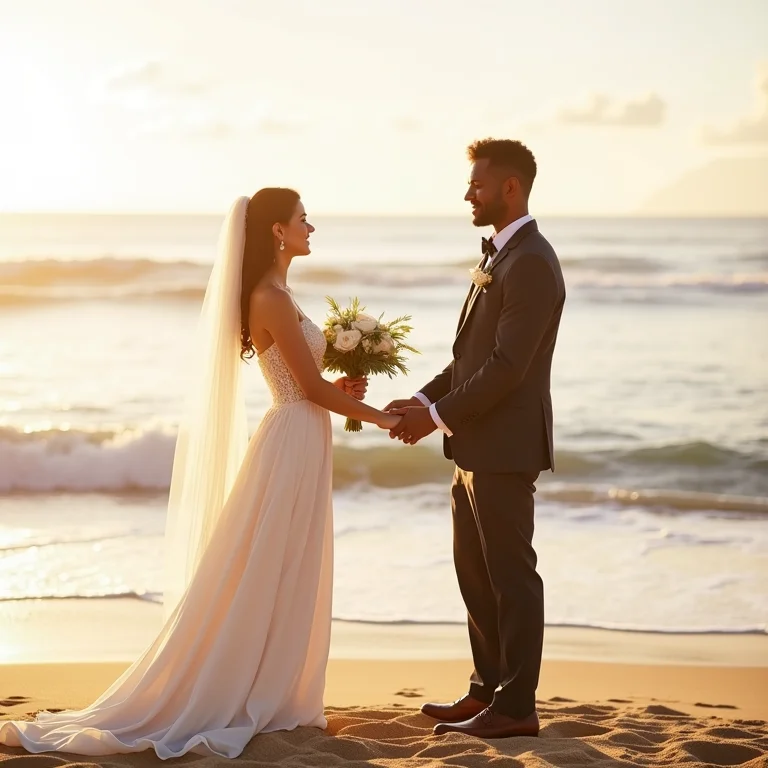 Casamento pé na areia no Parador Refúgio Arraial d'Ajuda.