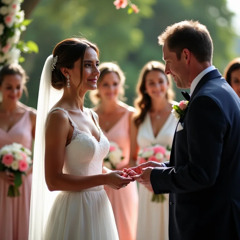 Cerimonialista coordenando a cerimônia de casamento