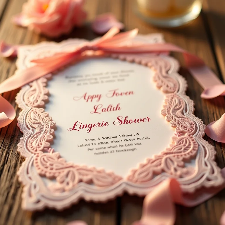 Convites criativos para chá de lingerie