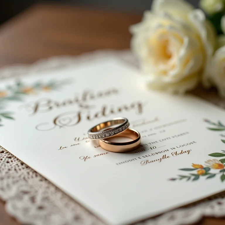Convites e alianças de casamento em Brumadinho.