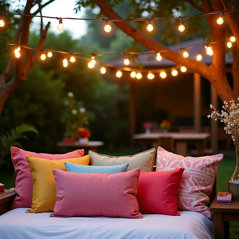 Decoração charmosa para chá de lingerie ao ar livre