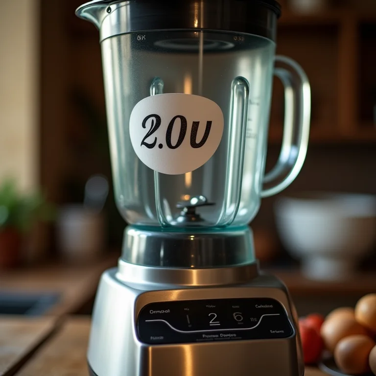 Liquidificador com informação de voltagem incorreta