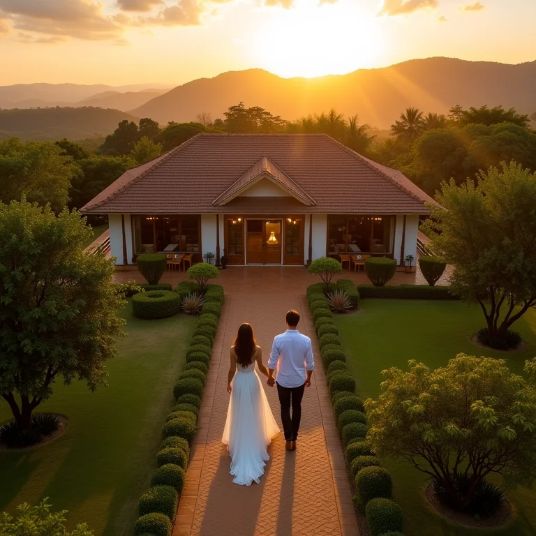 Lua de mel romântica perto de Sete Lagoas