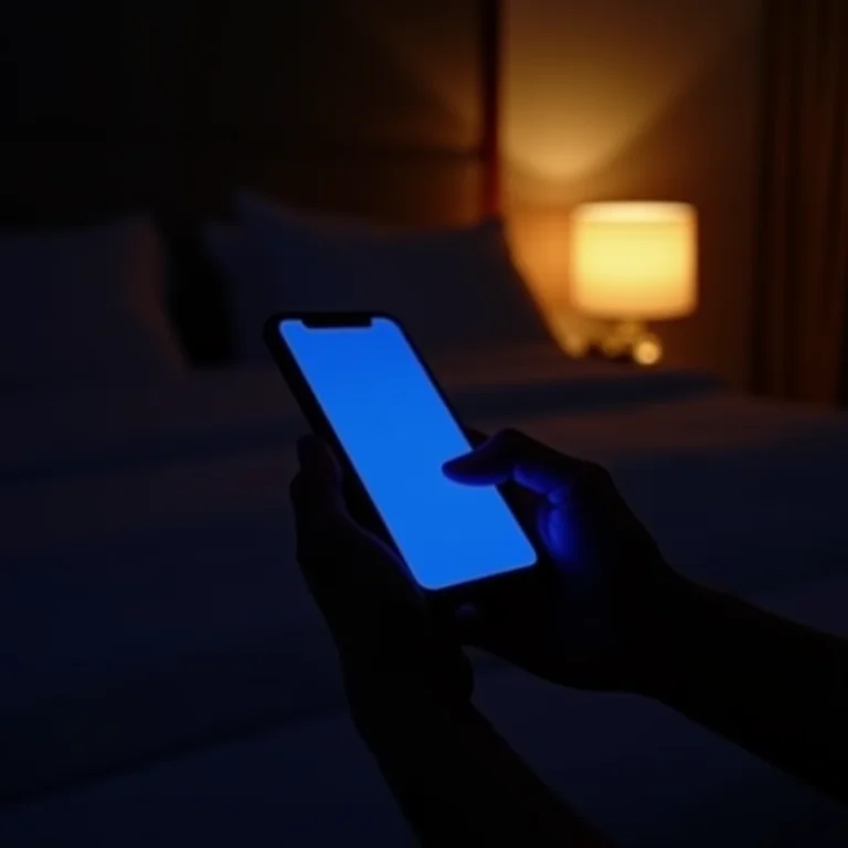 Luz azul do celular e seus efeitos no sono da noiva