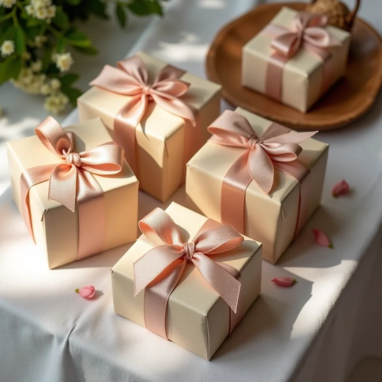 Mesa de bem-casados em um casamento brasileiro.