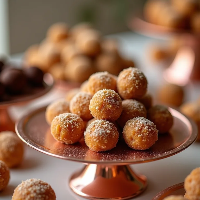 Mesa de doces de casamento com detalhes em rose gold