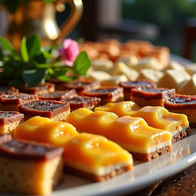Mesa de doces e sobremesas tradicionais em casamento