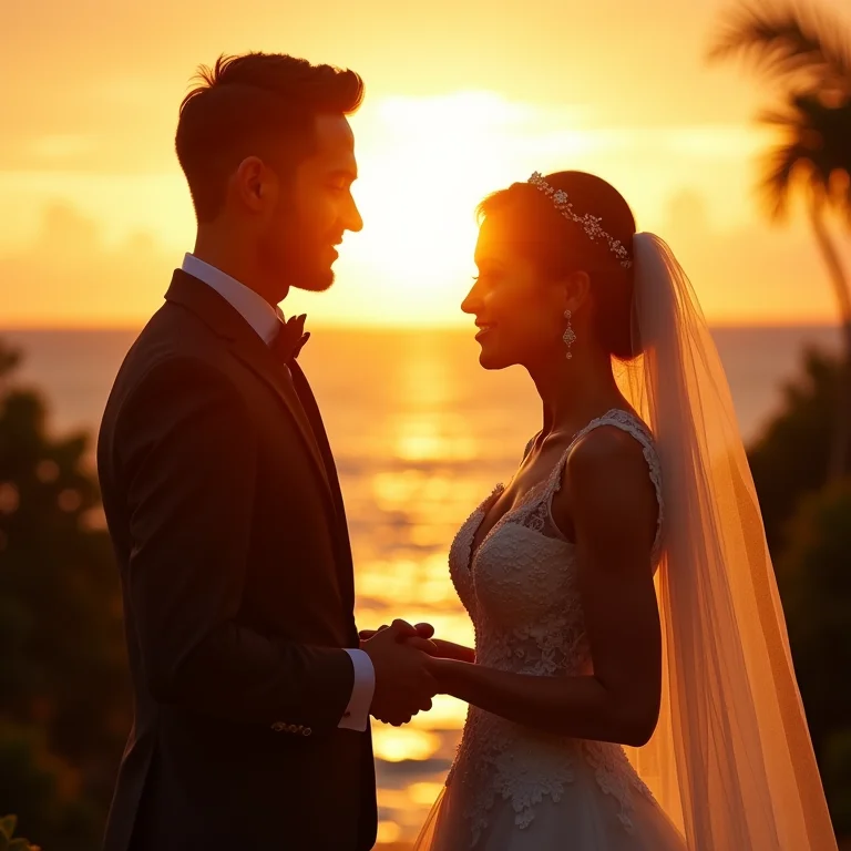 Noiva e noivo trocando votos em Sete Lagoas