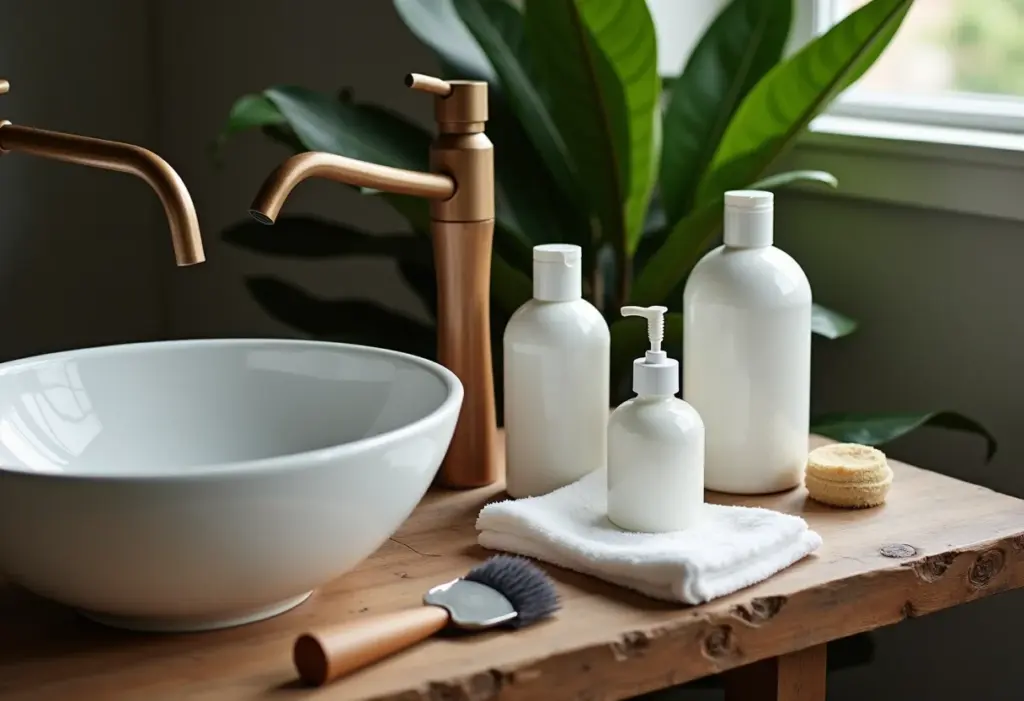 Produtos de limpeza facial para noivos em casamento brasileiro.