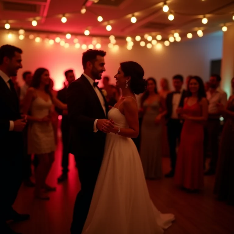 Recepção de casamento em hotel boutique em Paraísopolis com convidados diversos dançando.