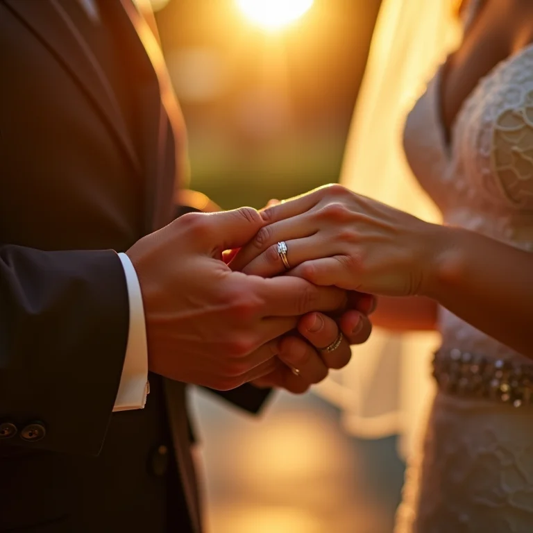 Troca de alianças em igreja colonial brasileira